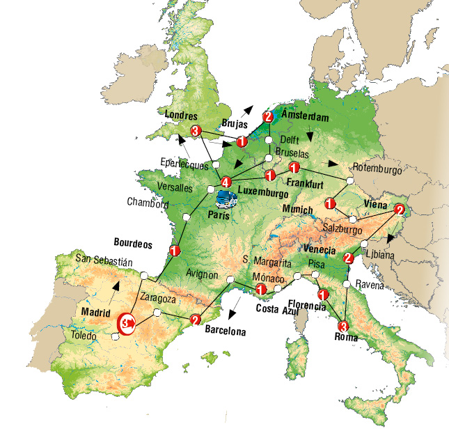 capitales y paisajes europa