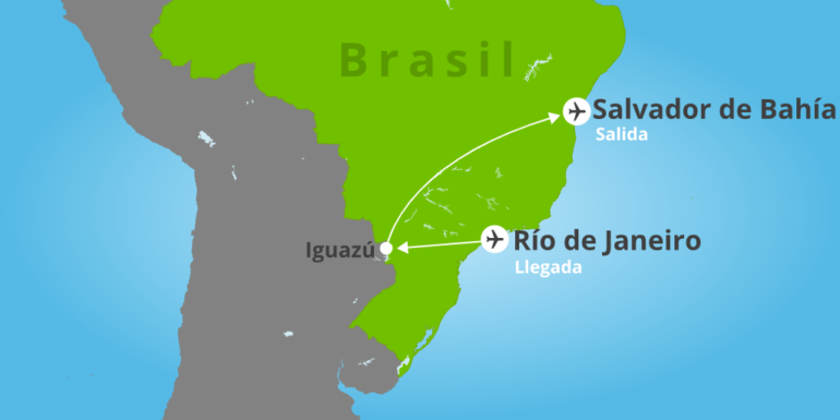 Paquete a Rio, iguazu y salvador de bahia