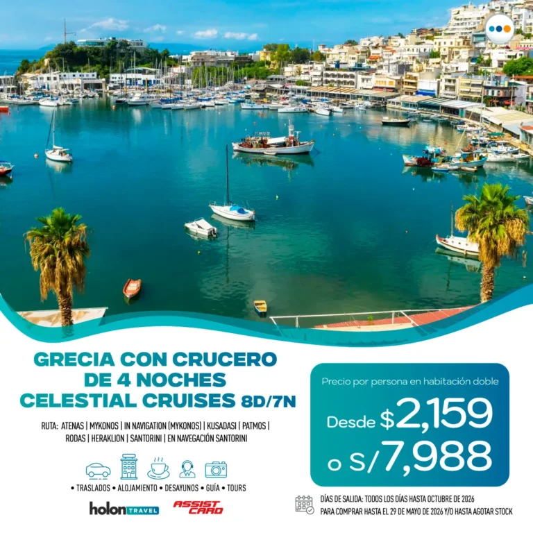 Paquete Grecia con crucero