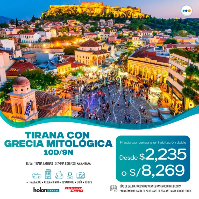 PAQUETES A TIRANA CON GRECIA MITOLOGICA