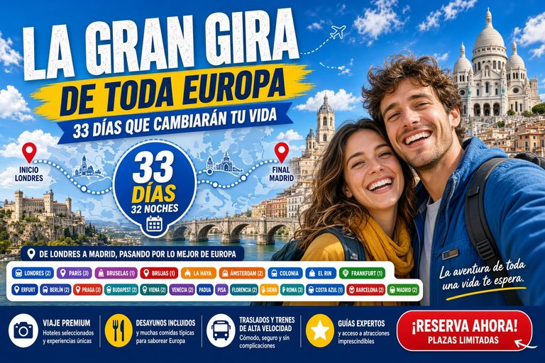 Paquete la Gran Gira de toda Europa