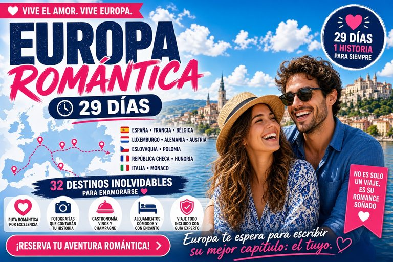 Paquete Europa Romantica en 29 dias