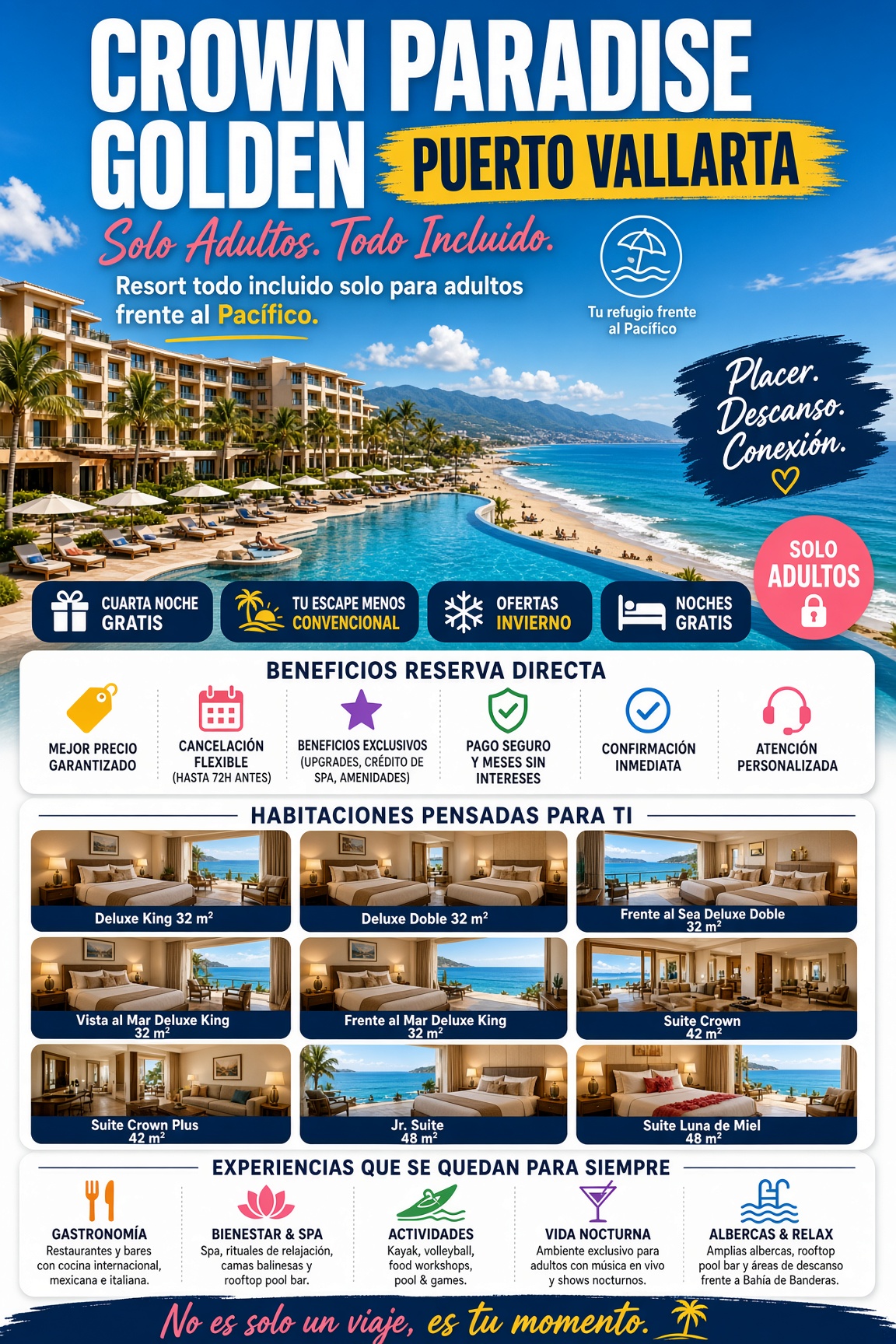 Vacaciones en Hotel Crown Paradise Golden Puerto Vallarta