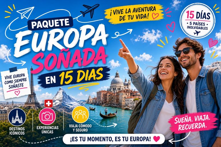 Paquete Europa Soñada en 15 dias