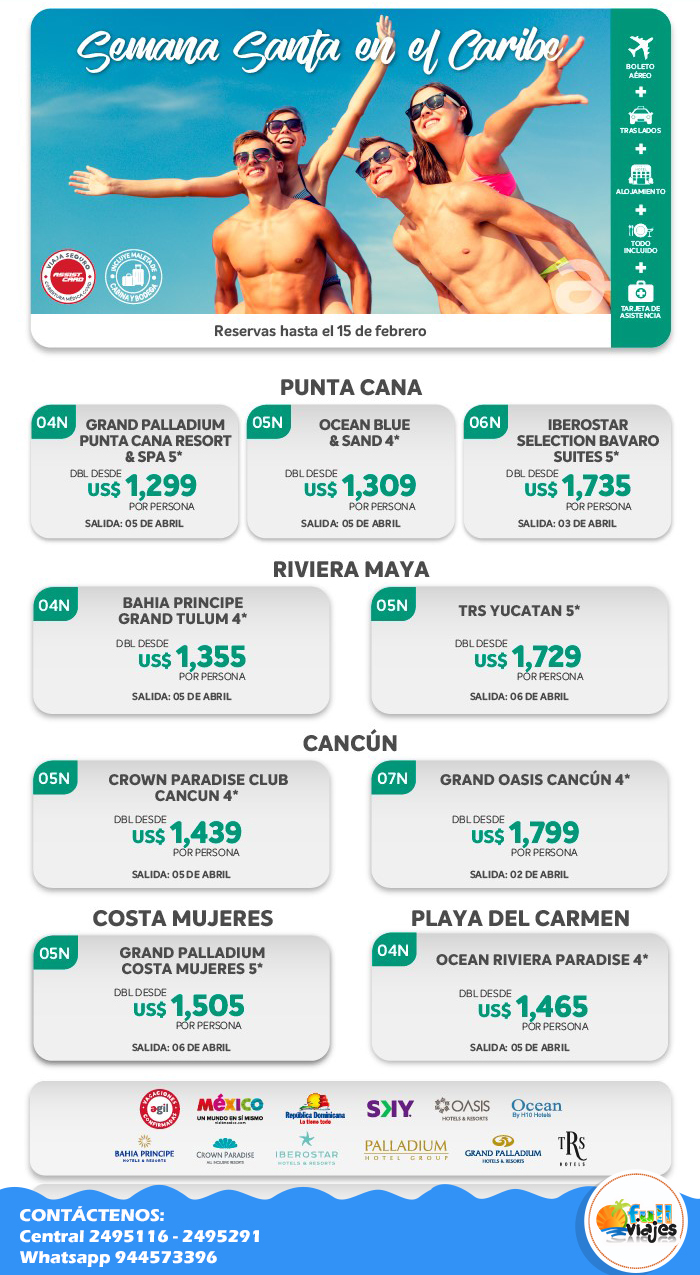 paquetes semana santa caribe 2027